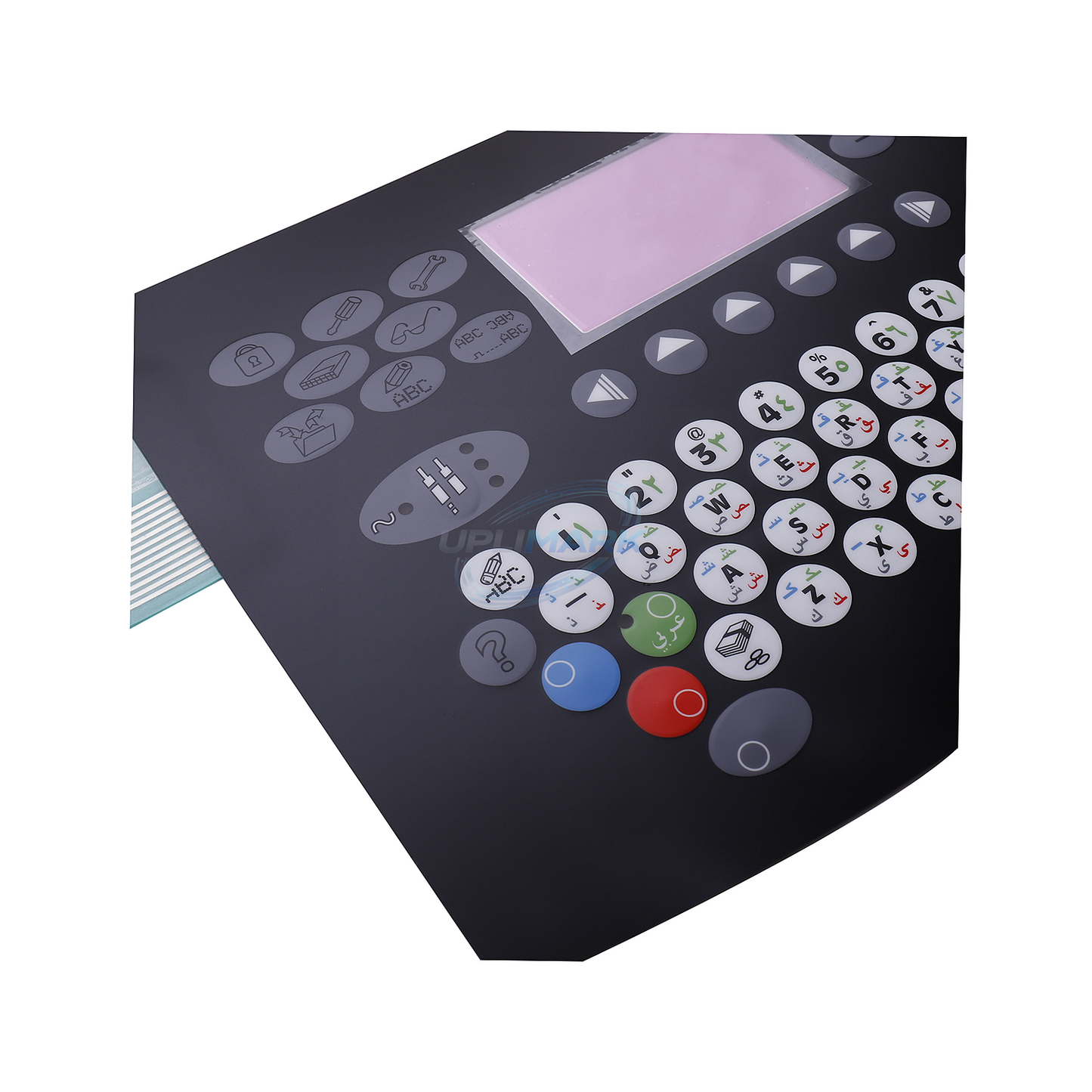 Small-Screen Arabic Membrane Keyboard Assembly for Domino A-Series – UPLIMARK UDM-37581, view 2