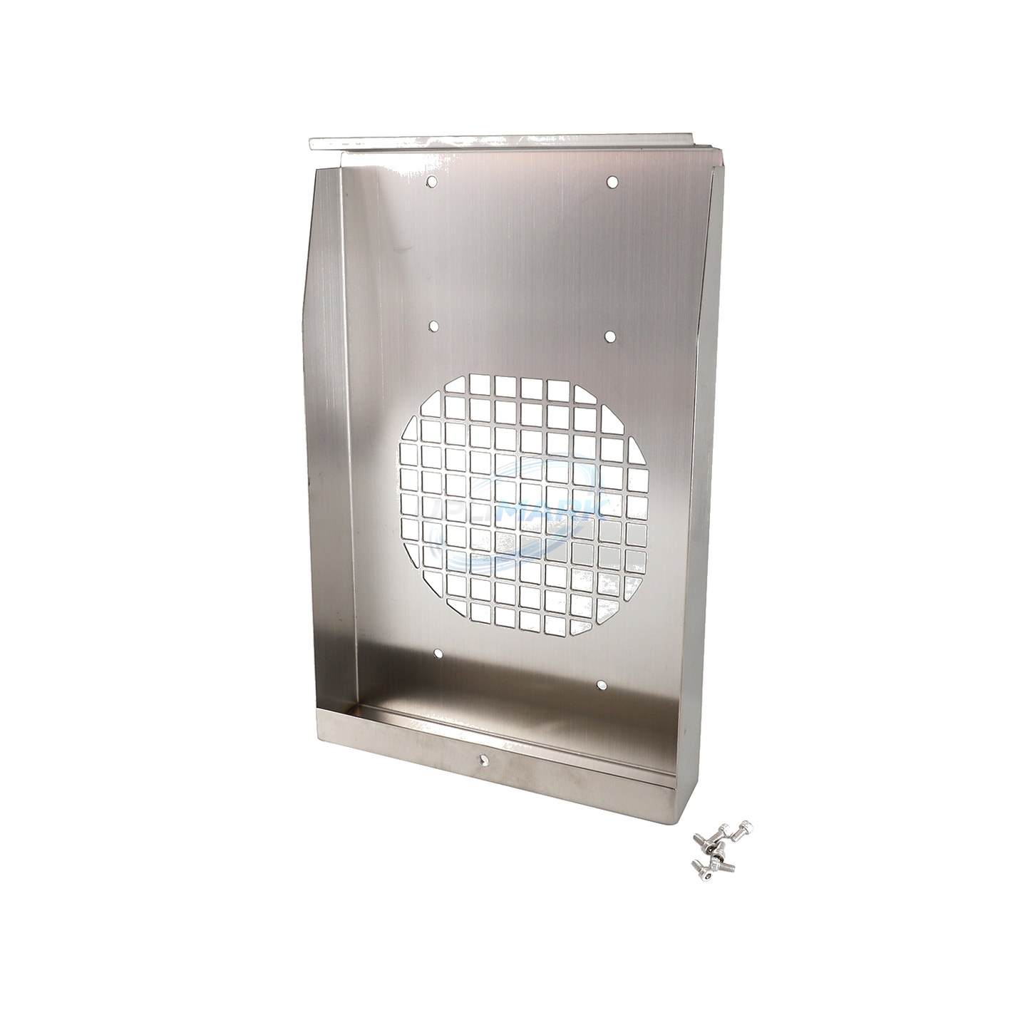 UPLIMARK UVJ-X0420 thick ventilation plate – upright mounting-hole and folded-edge view