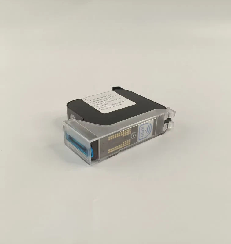 CH-4225D actual cartridge photograph showing nozzle end, protective clip and electrical contact side