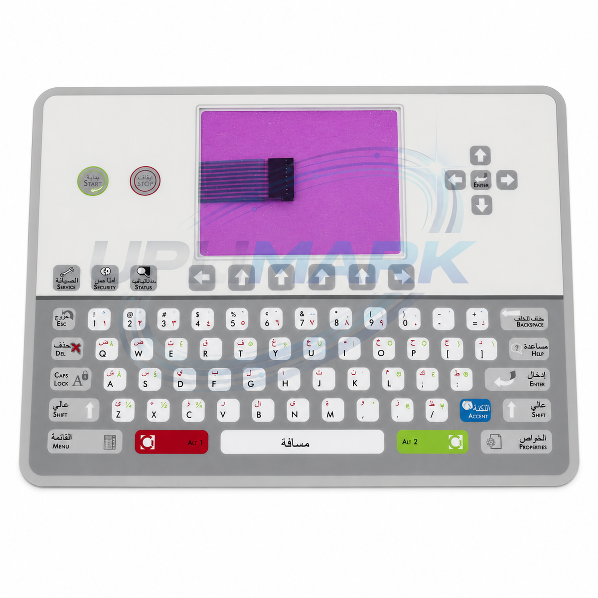 Arabic Keypad Membrane for Citronix 3000 Series – UPLIMARK UCX-X0042, view 1