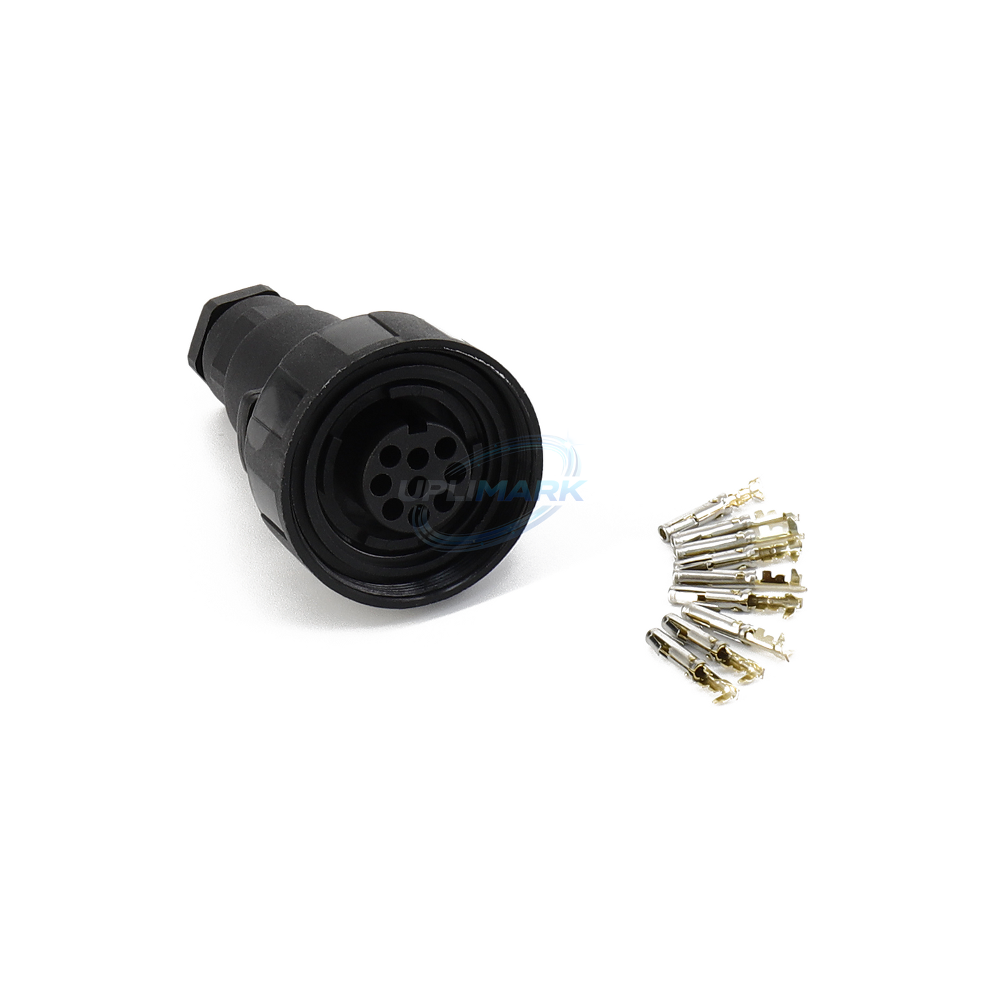 IP68 9-Way Cable-Mount Socket for Domino A-Series – UPLIMARK UDM-13501-01, view 1