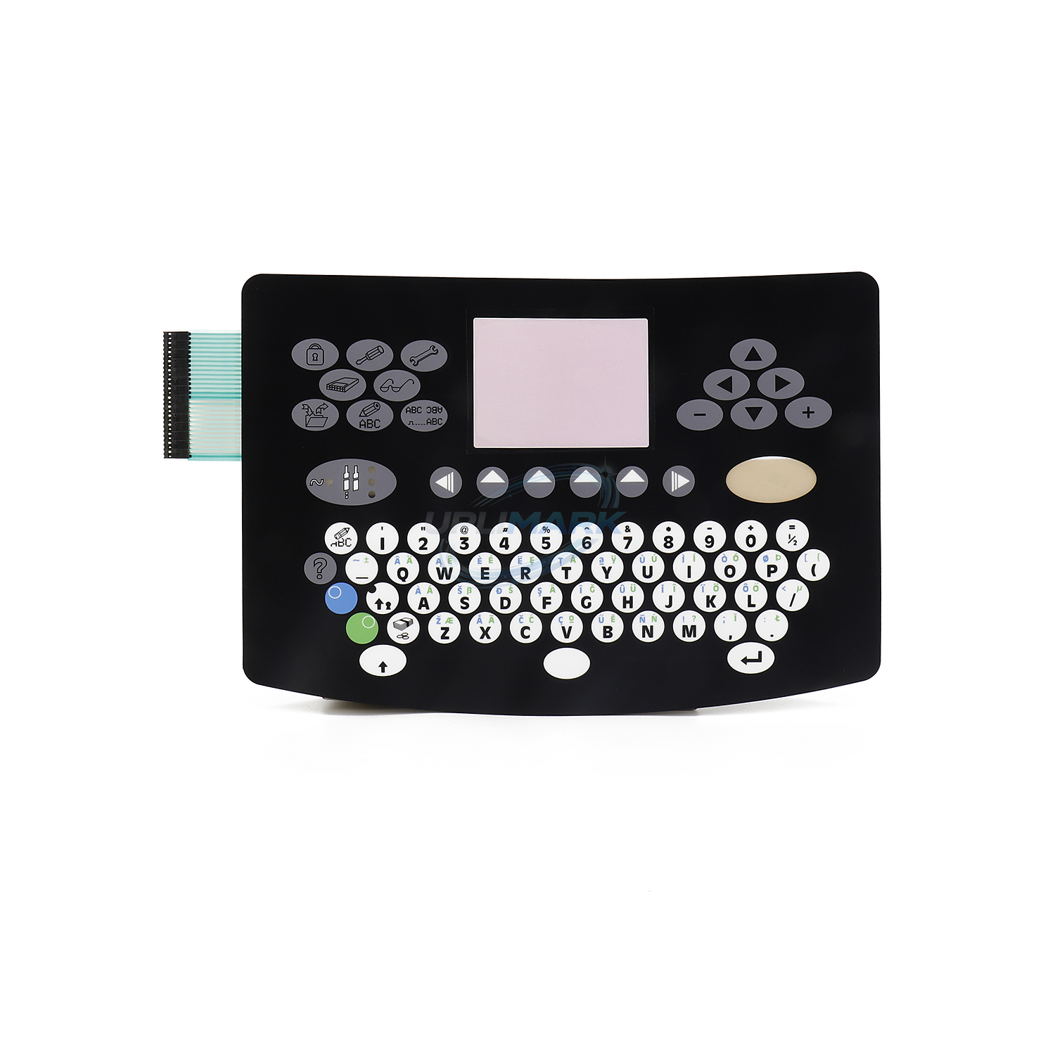 A-Series English Membrane Keyboard Overlay for Domino A-Series – UPLIMARK UDM-36675, view 1