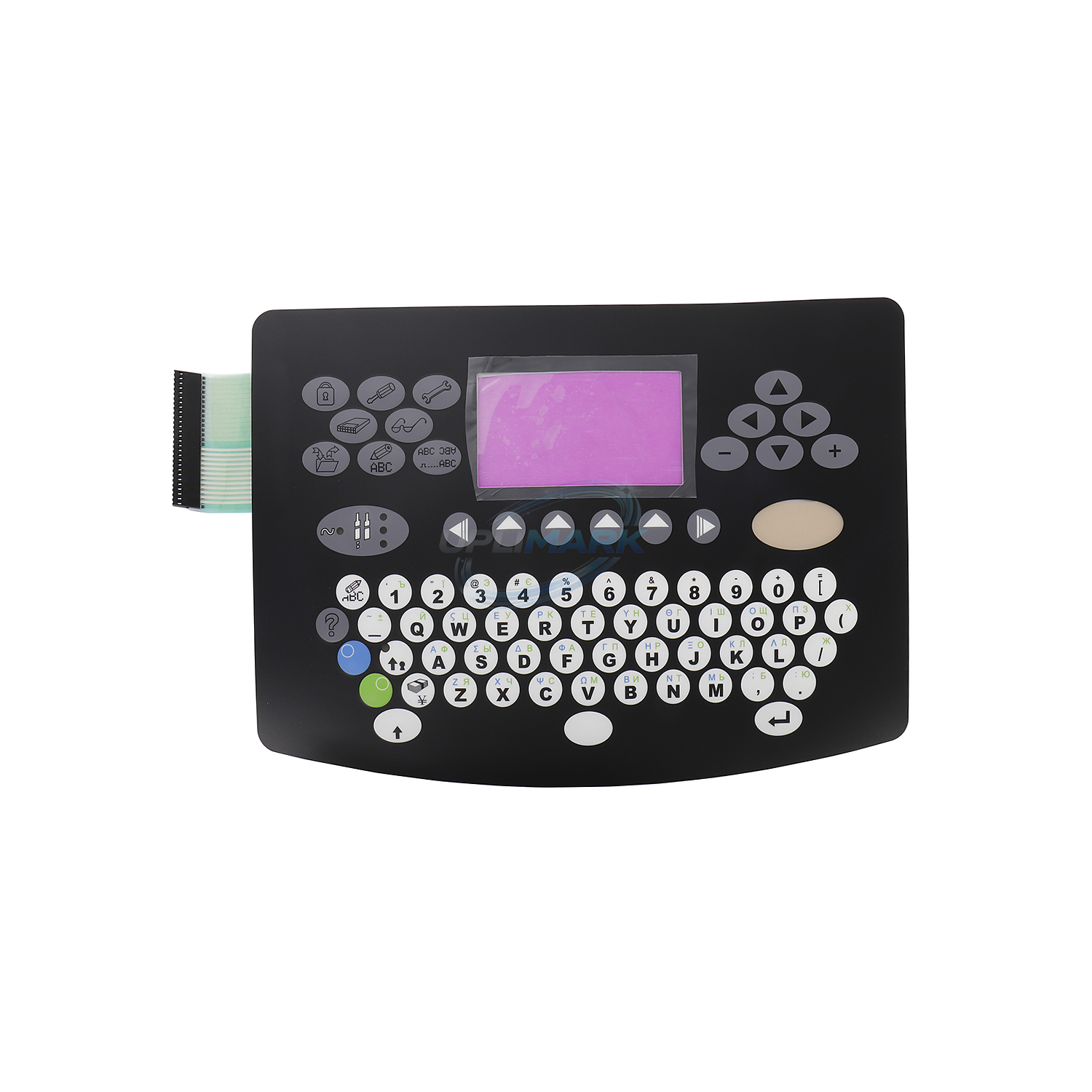 Small-Screen Russian Keyboard Faceplate for Domino A-Series – UPLIMARK UDM-X0232, view 1