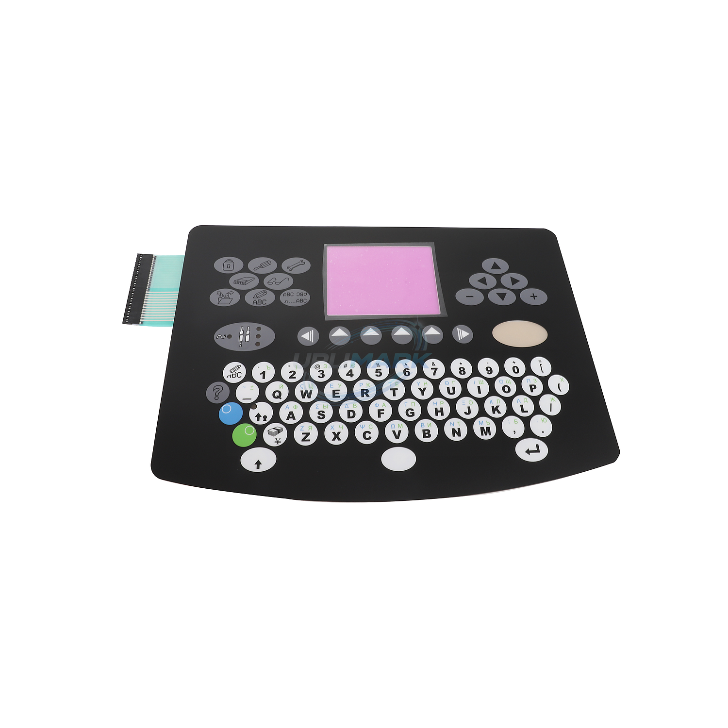 Greek-Language Large-Screen Keyboard Faceplate for Domino A200/A-Series – UPLIMARK UDM-X0249, view 1