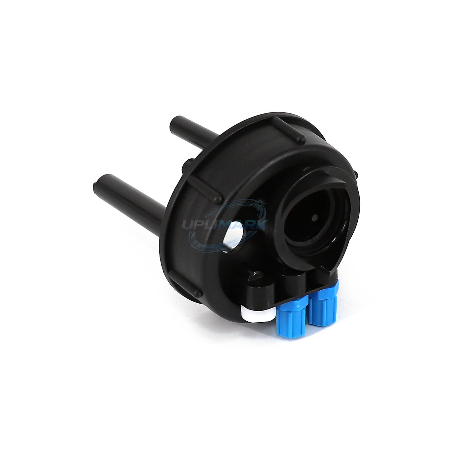 Unmarked Angled Solvent-Manifold Block Without Sensor for Domino A-Series – UPLIMARK UDM-X0396, view 1