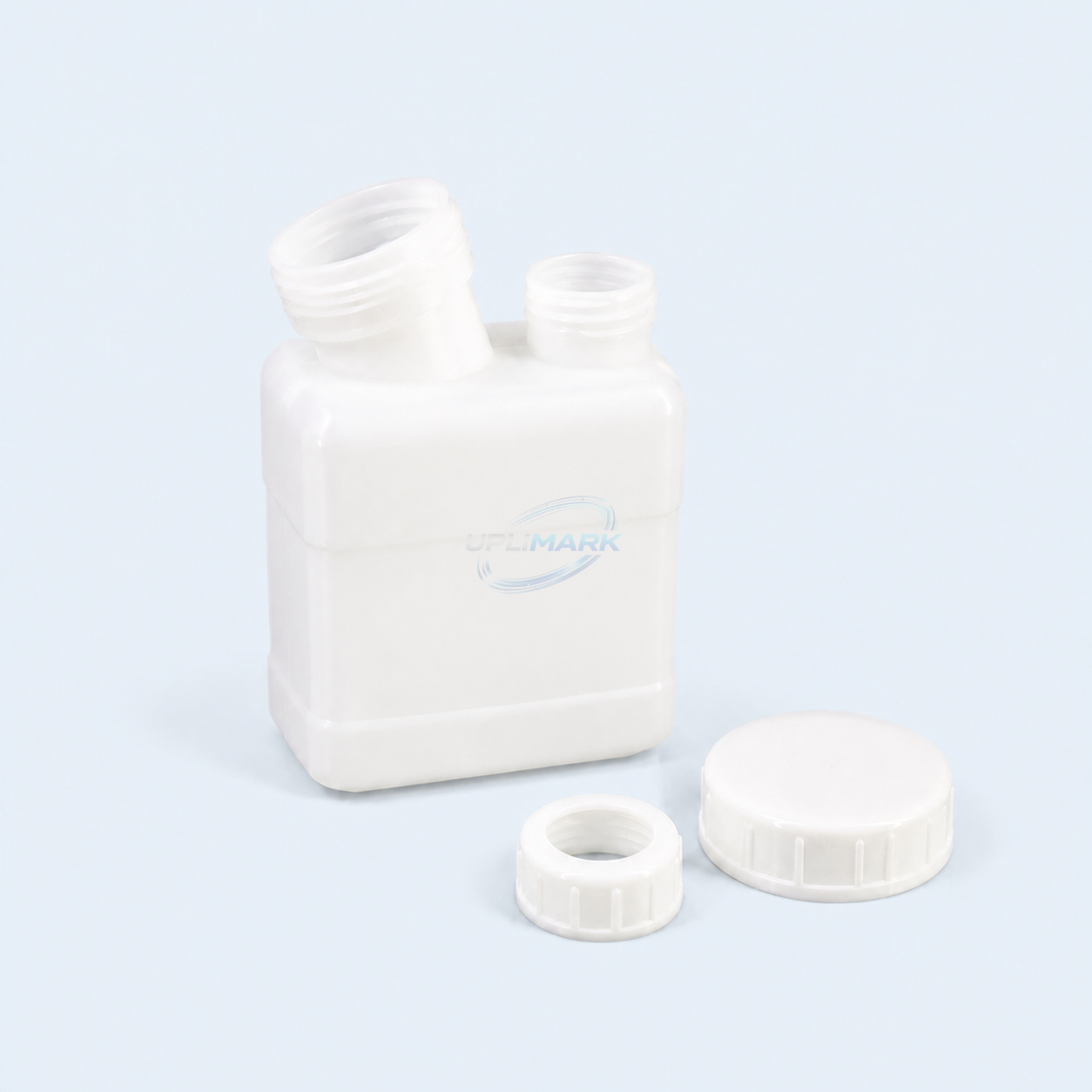 Dual-Neck Ink/Makeup Tank with Caps for Hitachi coding equipment – UPLIMARK UHT-451833, view 1
