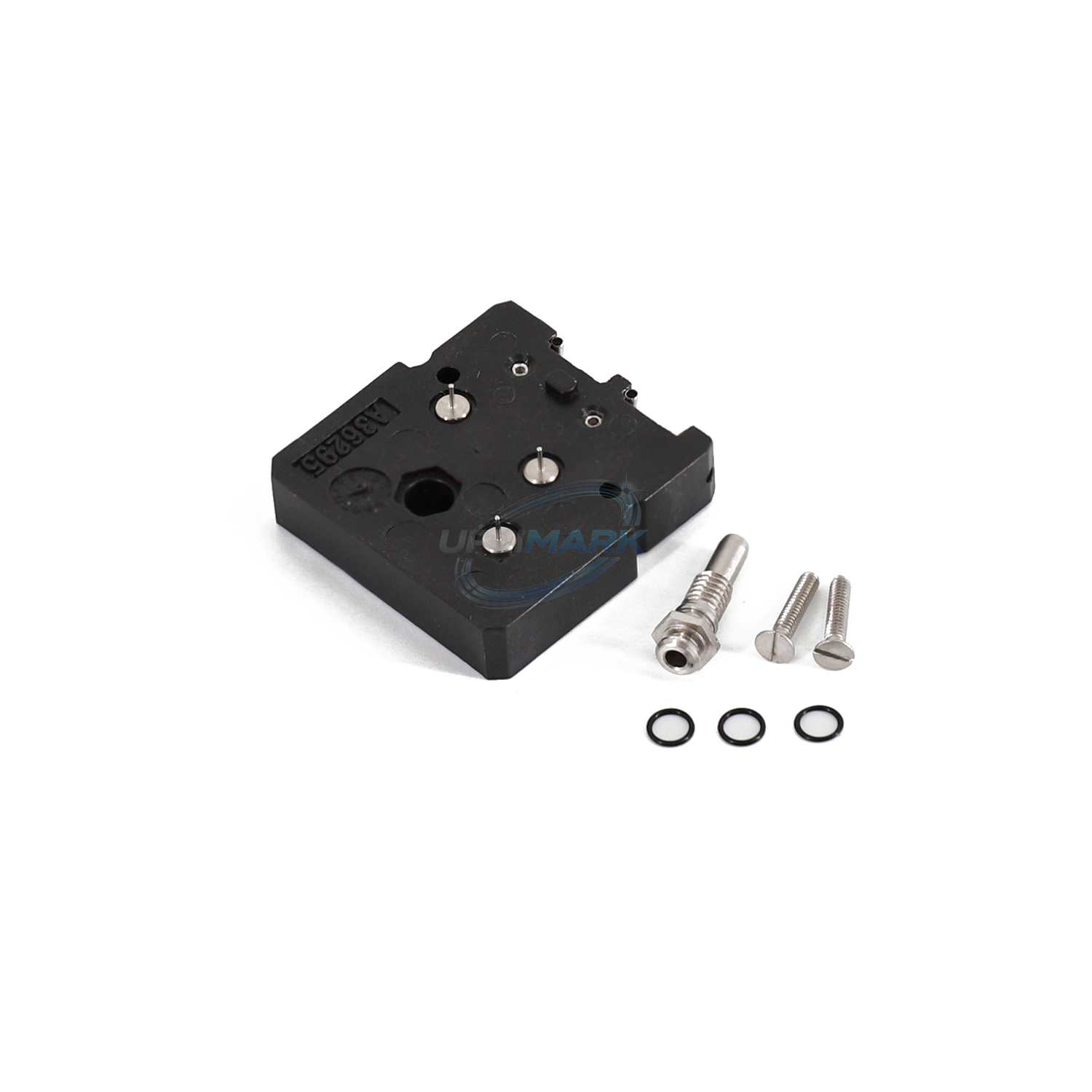 UPLIMARK UL7571 TwinJet recovery block with fittings, screws and O-rings – front view