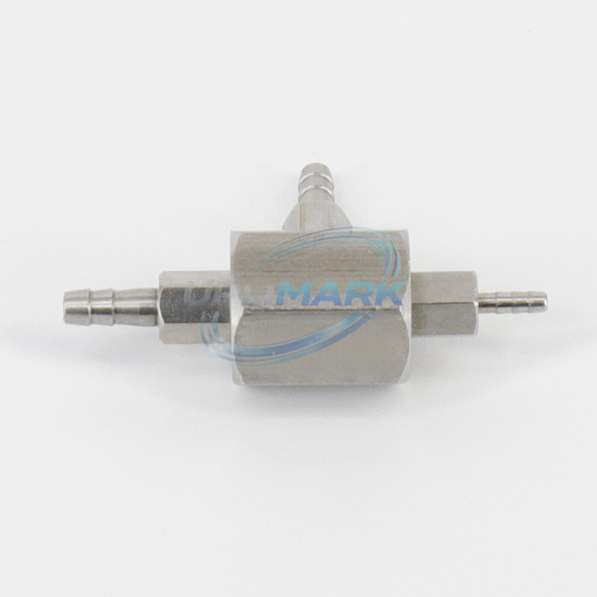 Fluid Connector Block for Markem-Imaje S4, S8 and 9040 printers; port specification must be confirmed – UPLIMARK UMI-ENM20231, reference view 2