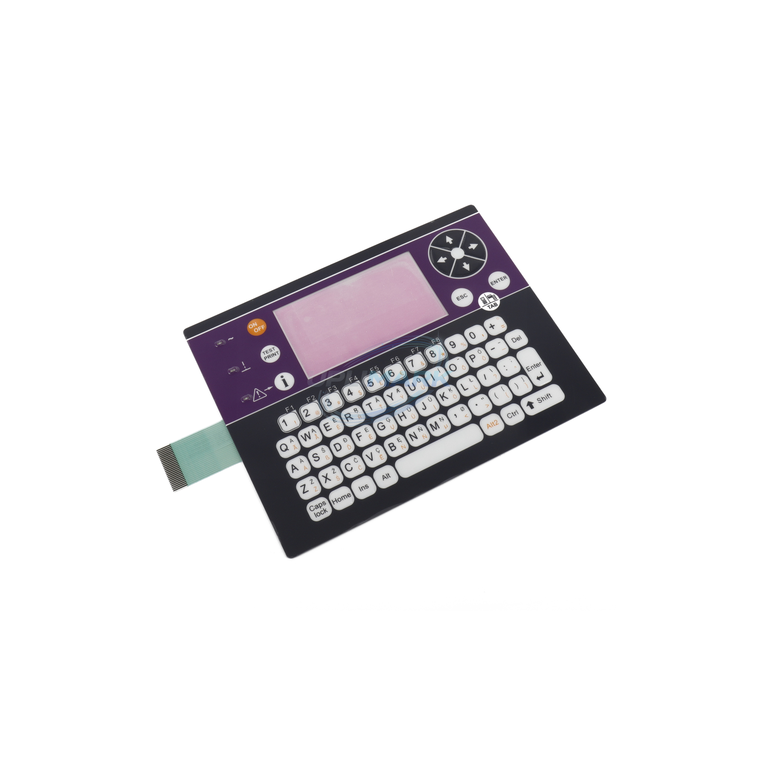 Purple Keyboard Membrane, Variant 02 for Markem-Imaje 9018/9028/9020/9030 – UPLIMARK UMI-ENM28240-02, view 2