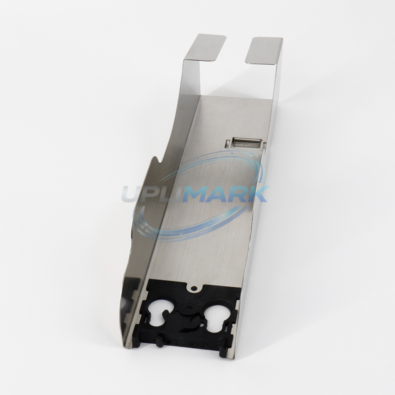 Ink and Solvent Bottle Bracket for Markem-Imaje S4, S8 and 9040 printers using the corresponding ink or solvent bottle bracket – UPLIMARK UMI-ENM35289, view 2