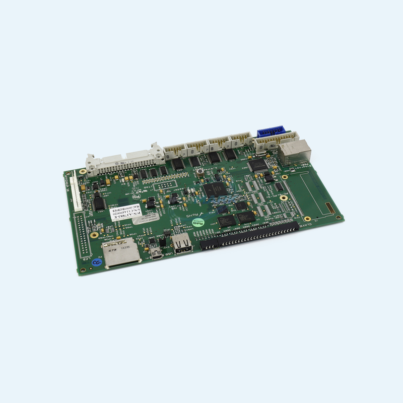 Used/Disassembled 9040 M-Head PC Board for Markem-Imaje 9040 printers with the corresponding M-head electronics – UPLIMARK UMI-ENM37883-04, view 3