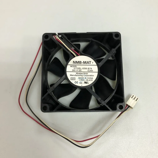 Used/disassembled Markem-Imaje ENM40235 power-board cooling fan for 9232, 9410, and 9450 printers; UPLIMARK UMI-ENM40235-01