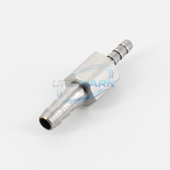 Metal Straight Connector, 2.7 mm to 1.6 mm for Markem-Imaje S4, S8 and 9040 printers – UPLIMARK UMI-X0262, reference view 1