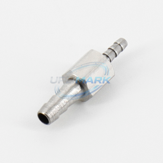 Metal Straight Connector, 2.7 mm to 1.6 mm for Markem-Imaje S4, S8 and 9040 printers – UPLIMARK UMI-X0262, reference view 1