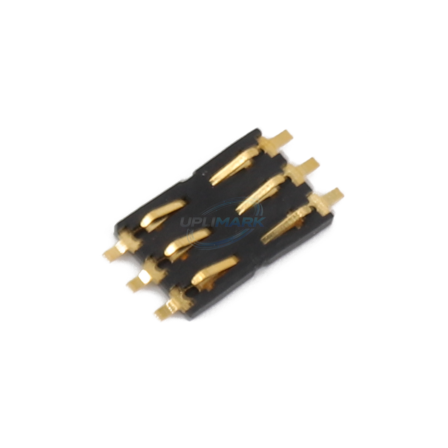 UPLIMARK UMI-X0282 six-pin contact holder with spring contacts – angled view