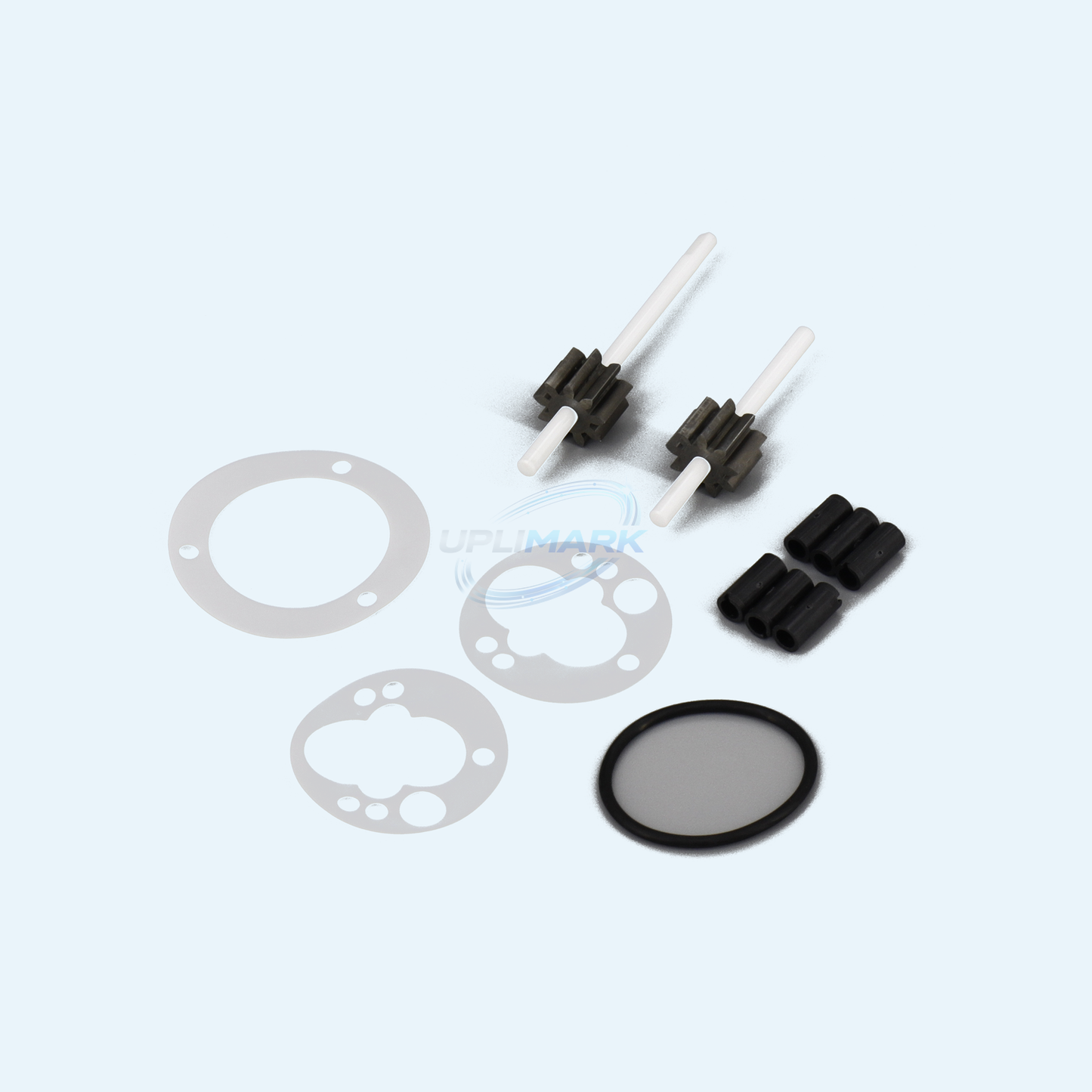 E-Type White-Ink Pump Gear Set for Markem-Imaje S4, S8 and 9040 white-ink pump configurations using the corresponding E-type gear set – UPLIMARK UMI-X0293, view 1