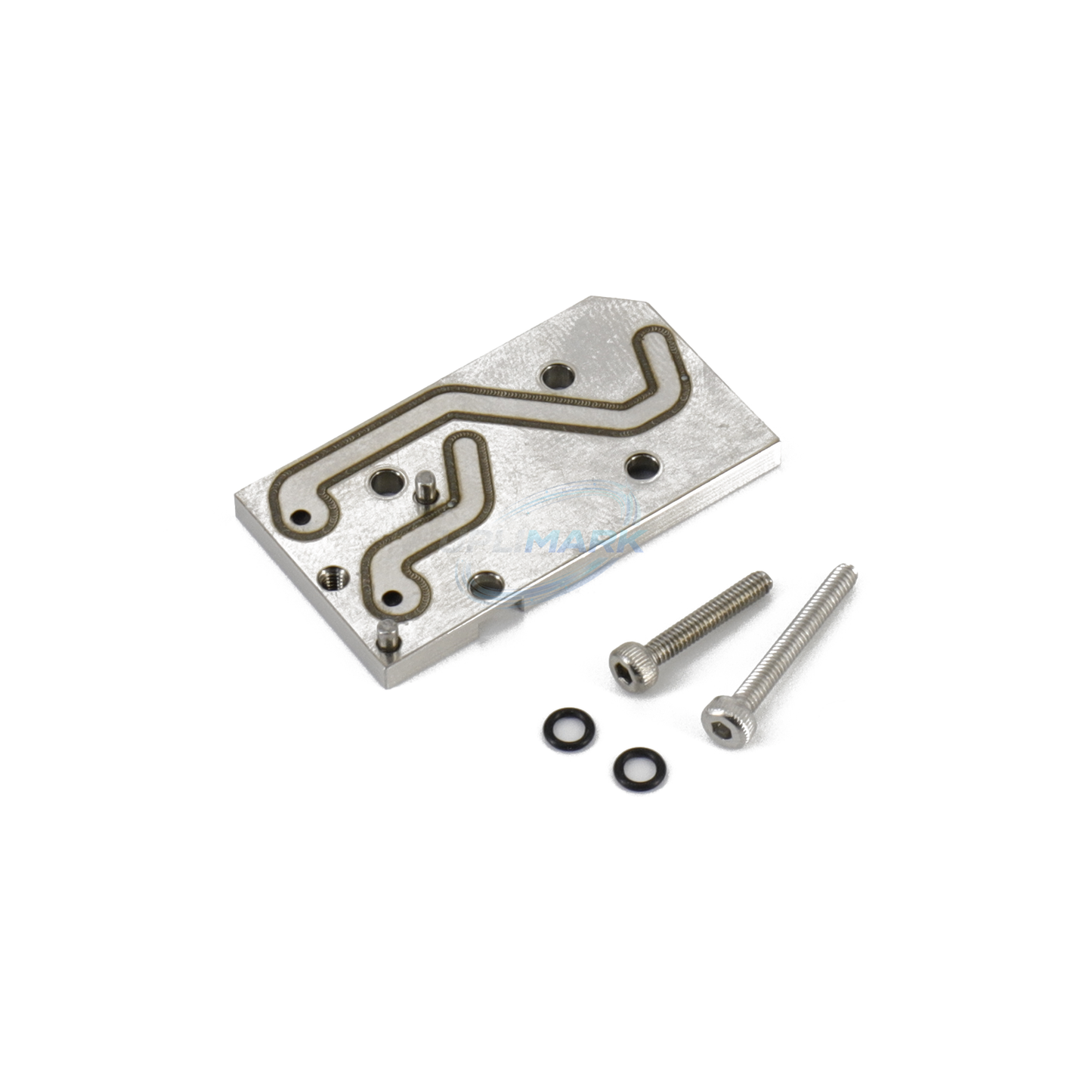 G-Head Nozzle Valve Seat Connecting Plate for Markem-Imaje 90 Series printers with the corresponding G-head configuration – UPLIMARK UMI-X0374, view 2