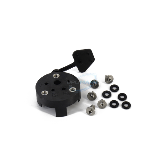 Female Nozzle Tube Connection Module Base for Markem-Imaje 90 Series printers – UPLIMARK UMI-X0386, view 1