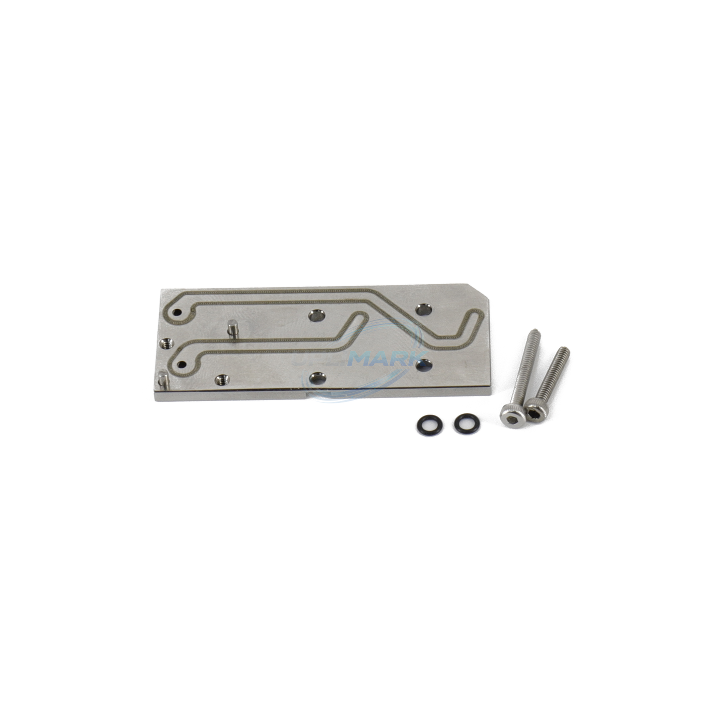 M-Head Nozzle Valve Seat Connecting Plate for Markem-Imaje 90 Series printers with the corresponding M-head configuration – UPLIMARK UMI-X0390, view 2