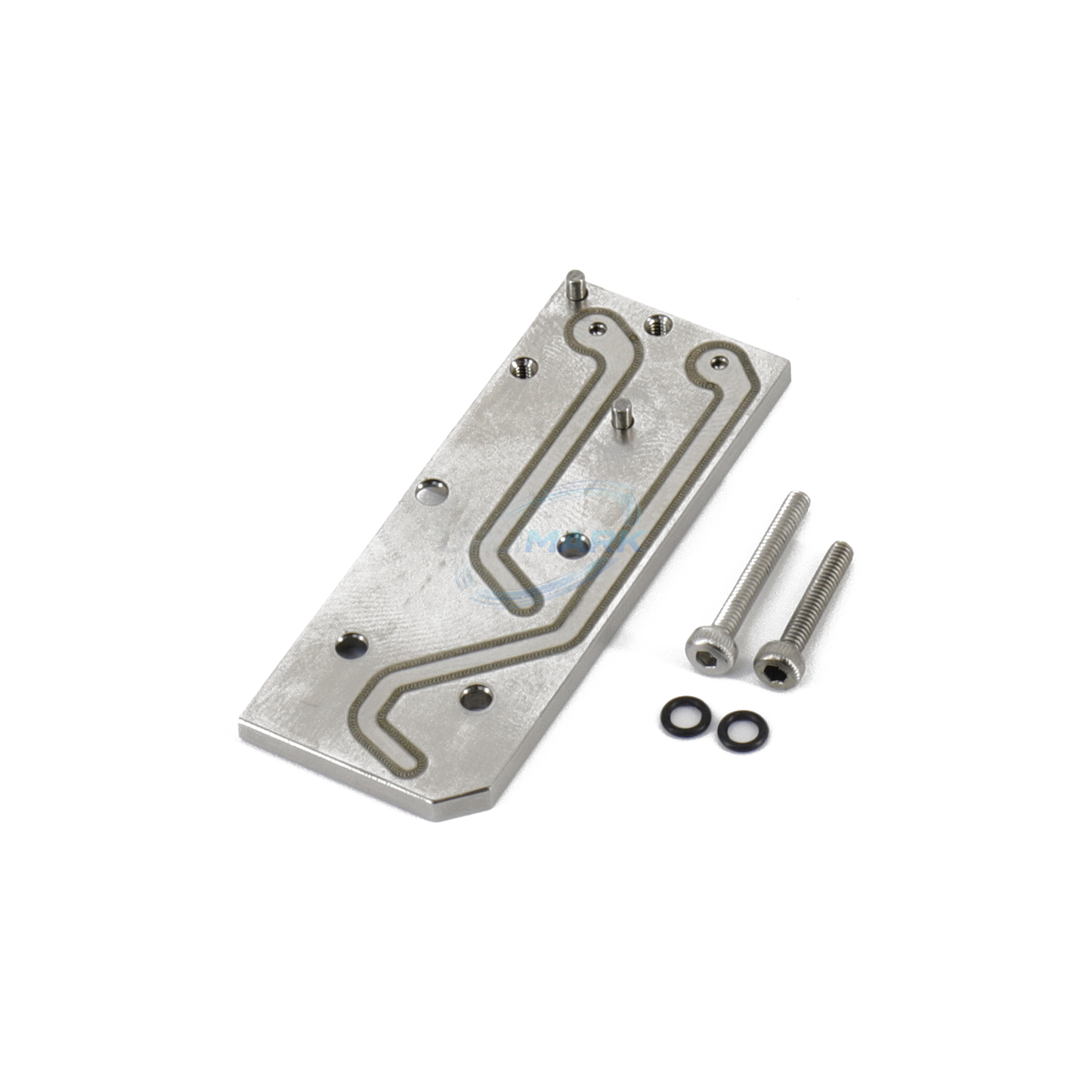 M-Head Nozzle Valve Seat Connecting Plate for Markem-Imaje 90 Series printers with the corresponding M-head configuration – UPLIMARK UMI-X0390, view 3