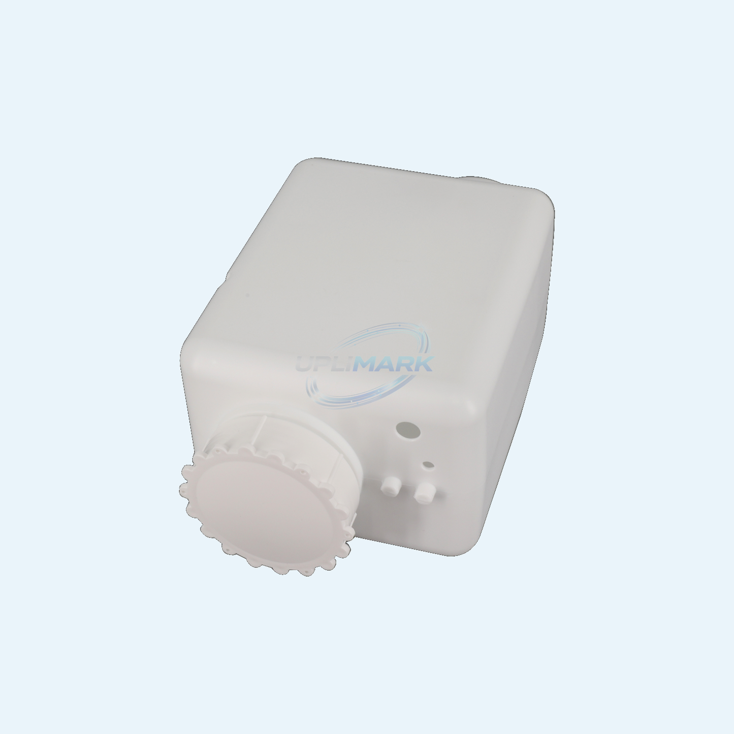 UPLIMARK UMI-X0456 empty ink tank showing cap, ports and mounting profile