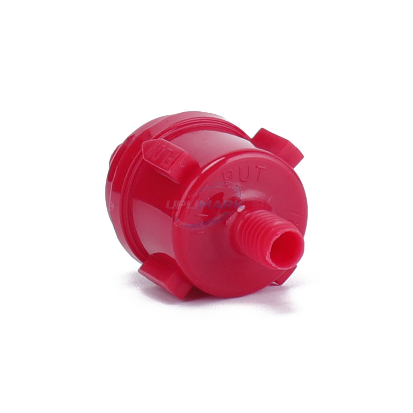 UPLIMARK UPL-VJ-general-FLT-009 red main filter without O-ring for Videojet 170i, angled outlet view
