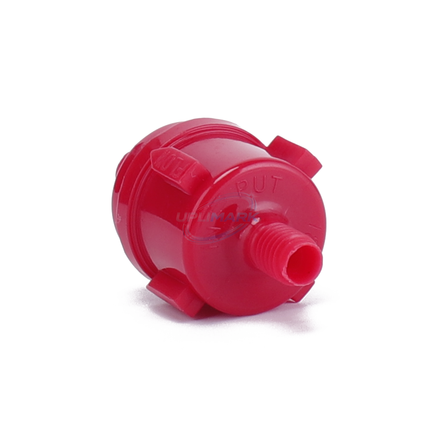 UPLIMARK UPL-VJ-general-FLT-009 red main filter without O-ring for Videojet 170i, angled outlet view