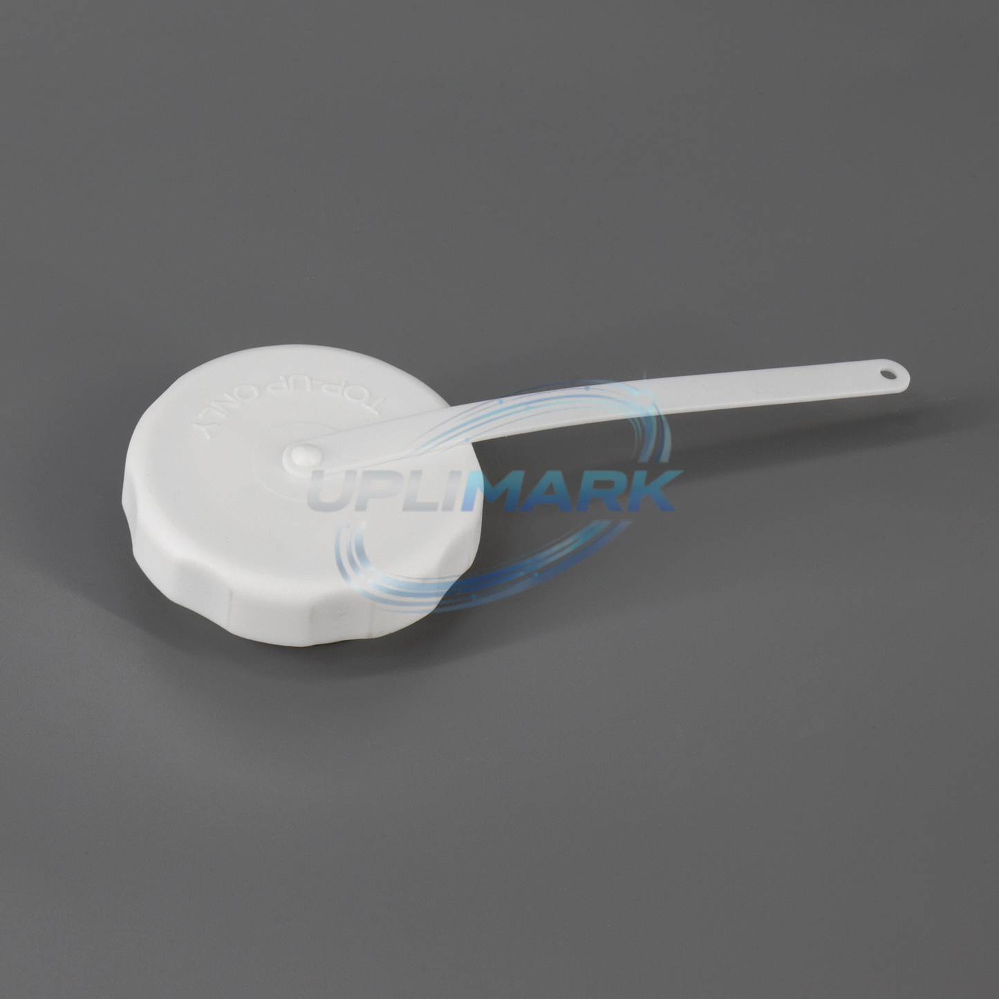 UPLIMARK UVJ-100-043S-195 white top-up filler cap for Willett 43S and 400 Series, angle 2
