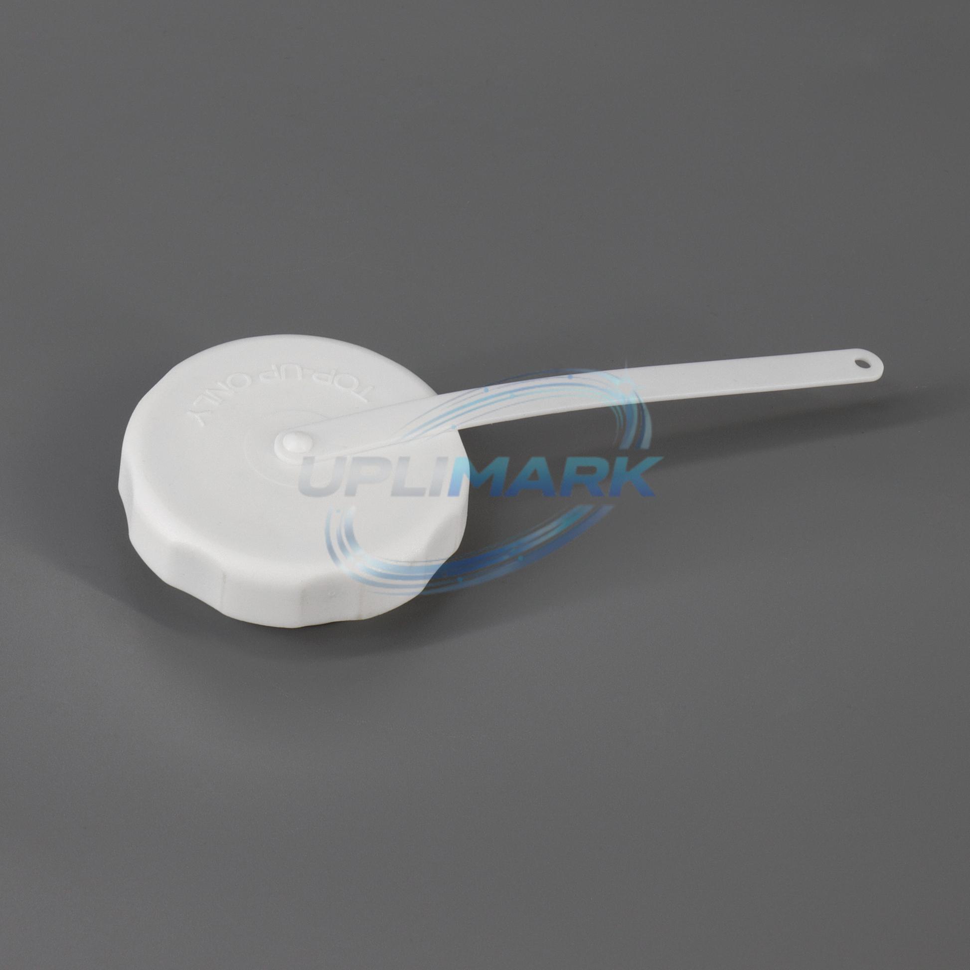 UPLIMARK UVJ-100-043S-195 white top-up filler cap for Willett 43S and 400 Series, angle 2