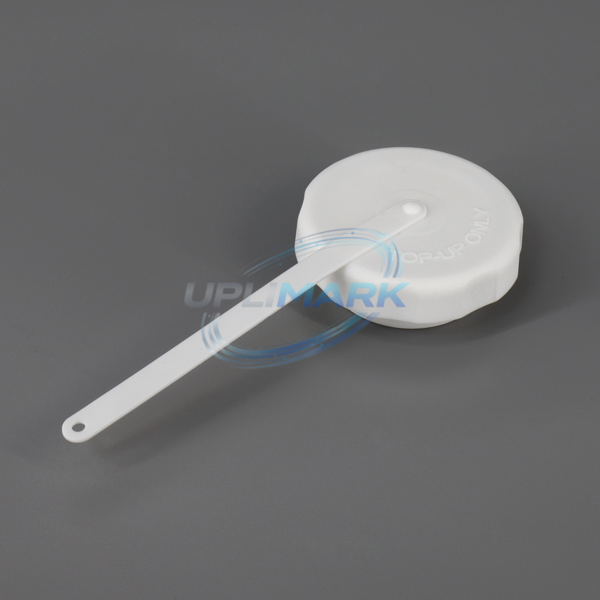 UPLIMARK UVJ-100-043S-195 white top-up filler cap for Willett 43S and 400 Series, angle 3