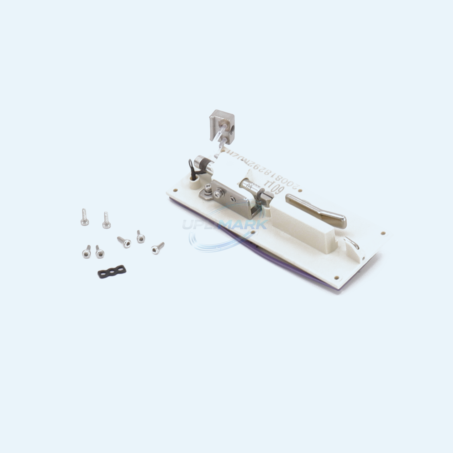 UPLIMARK UVJ-395619 deflector plate assembly with 60 micron nozzle for Videojet 1710, top angled view