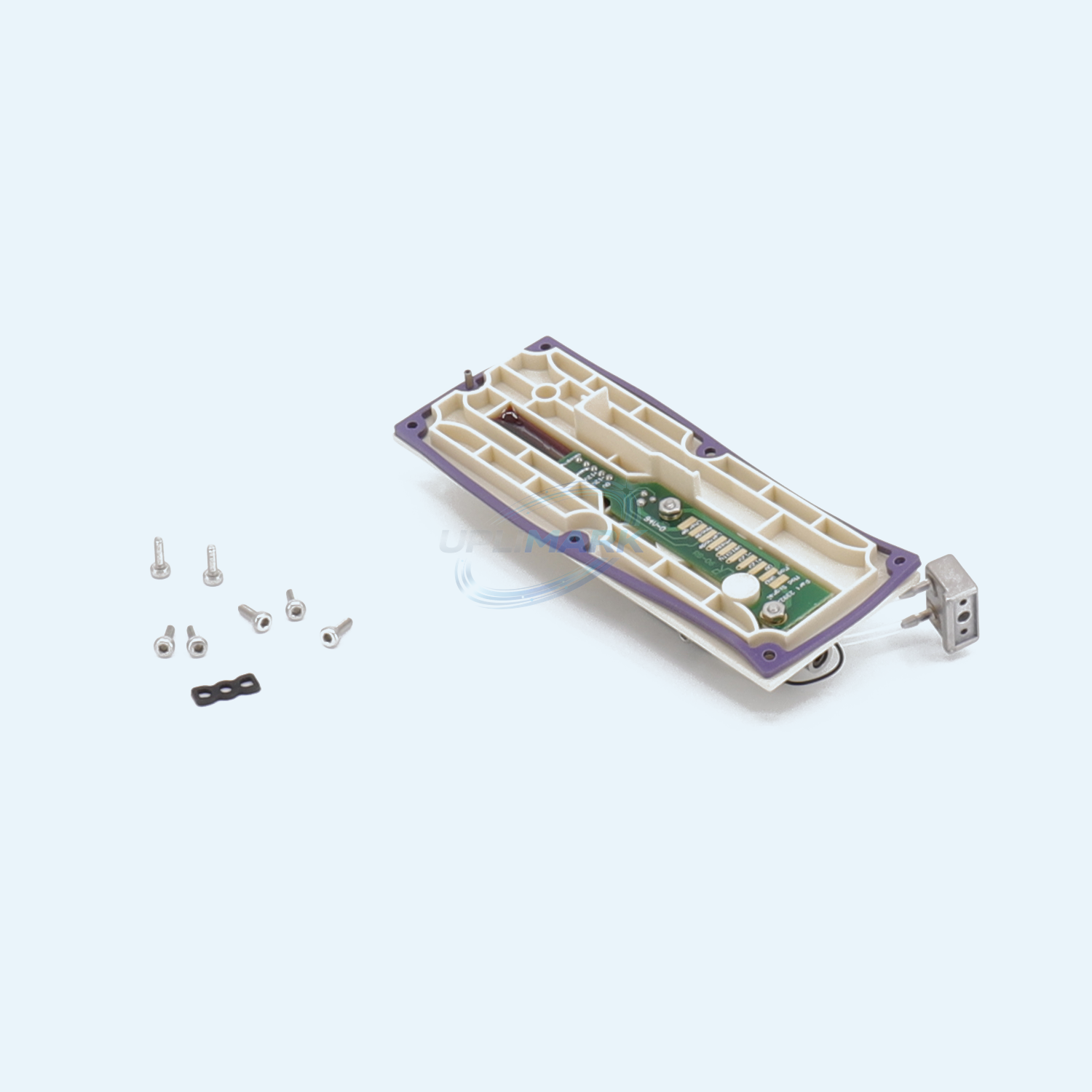 UPLIMARK UVJ-395619 deflector plate assembly with 60 micron nozzle for Videojet 1710, reverse PCB view