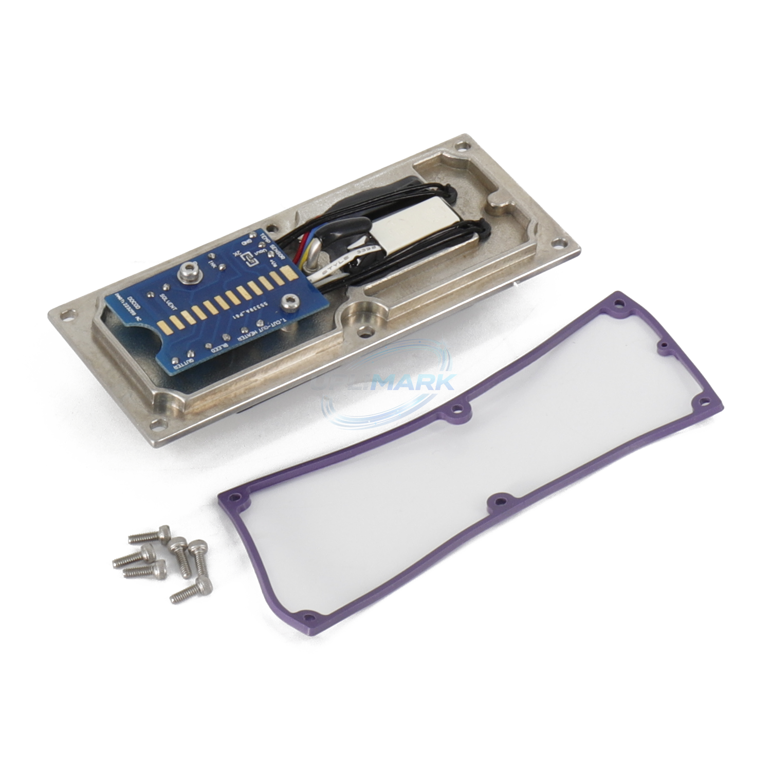 UVJ-395630 manifold valve module left angled reverse view with seal and screws