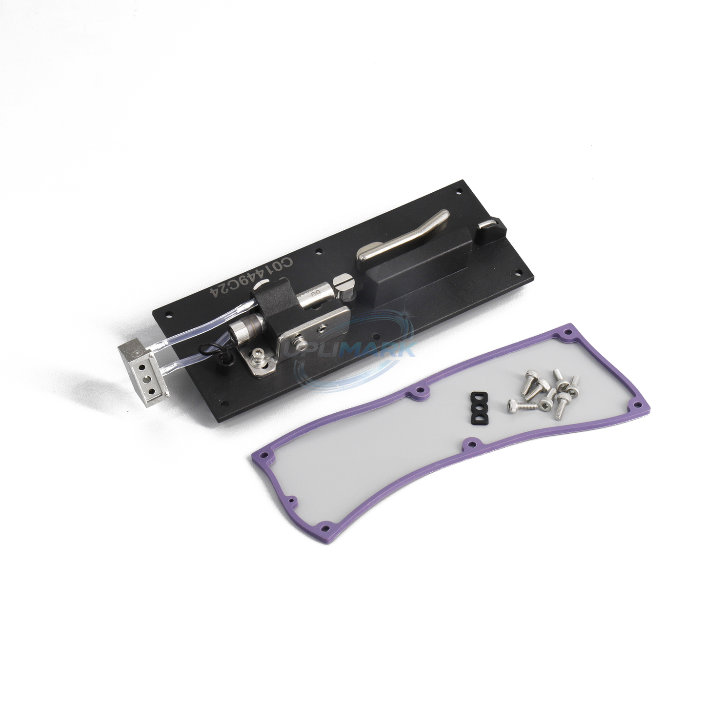 UPLIMARK UVJ-399422-02 deflector plate assembly with 60 micron nozzle for Videojet 1000 Series, top angle