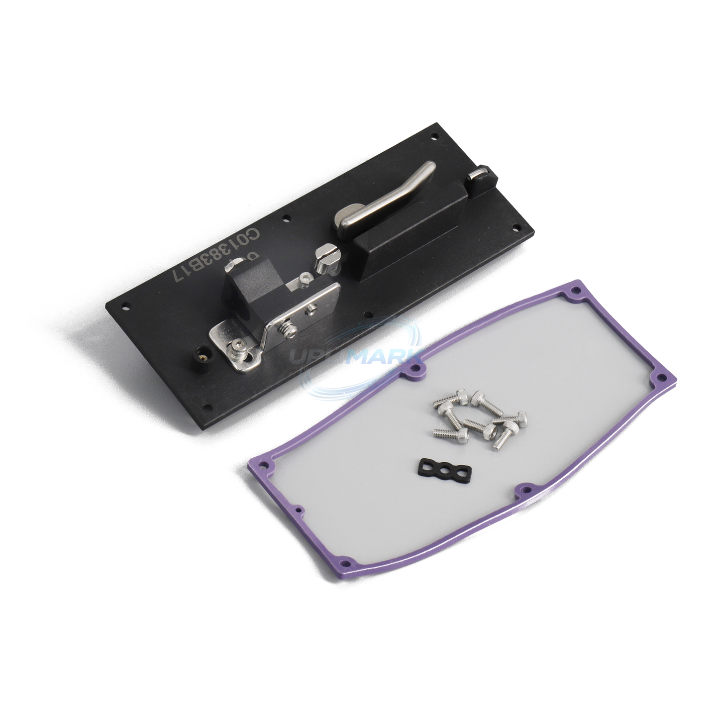 UPLIMARK UVJ-399422-B deflector plate assembly without 70 micron nozzle for Videojet 1000 Series, front angle