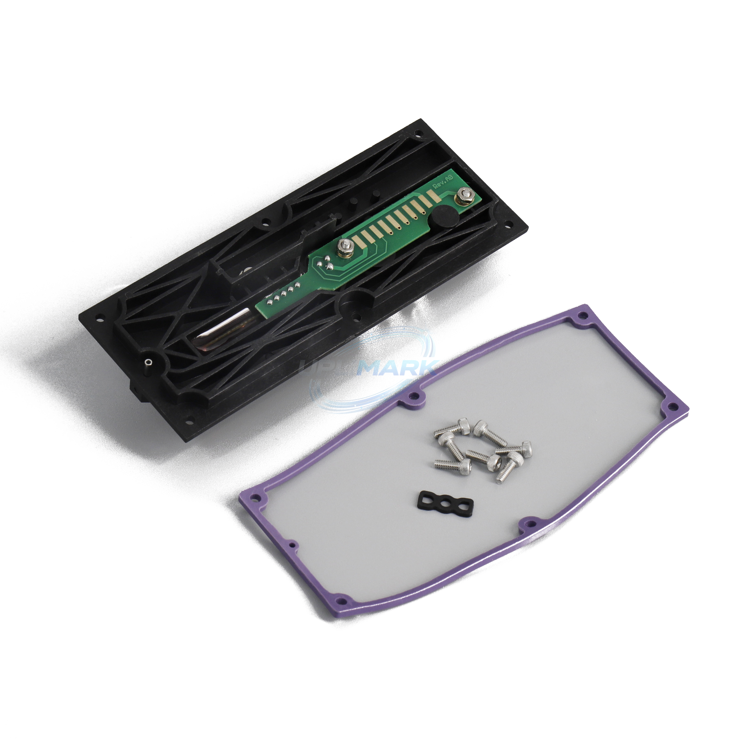 UPLIMARK UVJ-399422-B deflector plate assembly without 70 micron nozzle for Videojet 1000 Series, rear angle