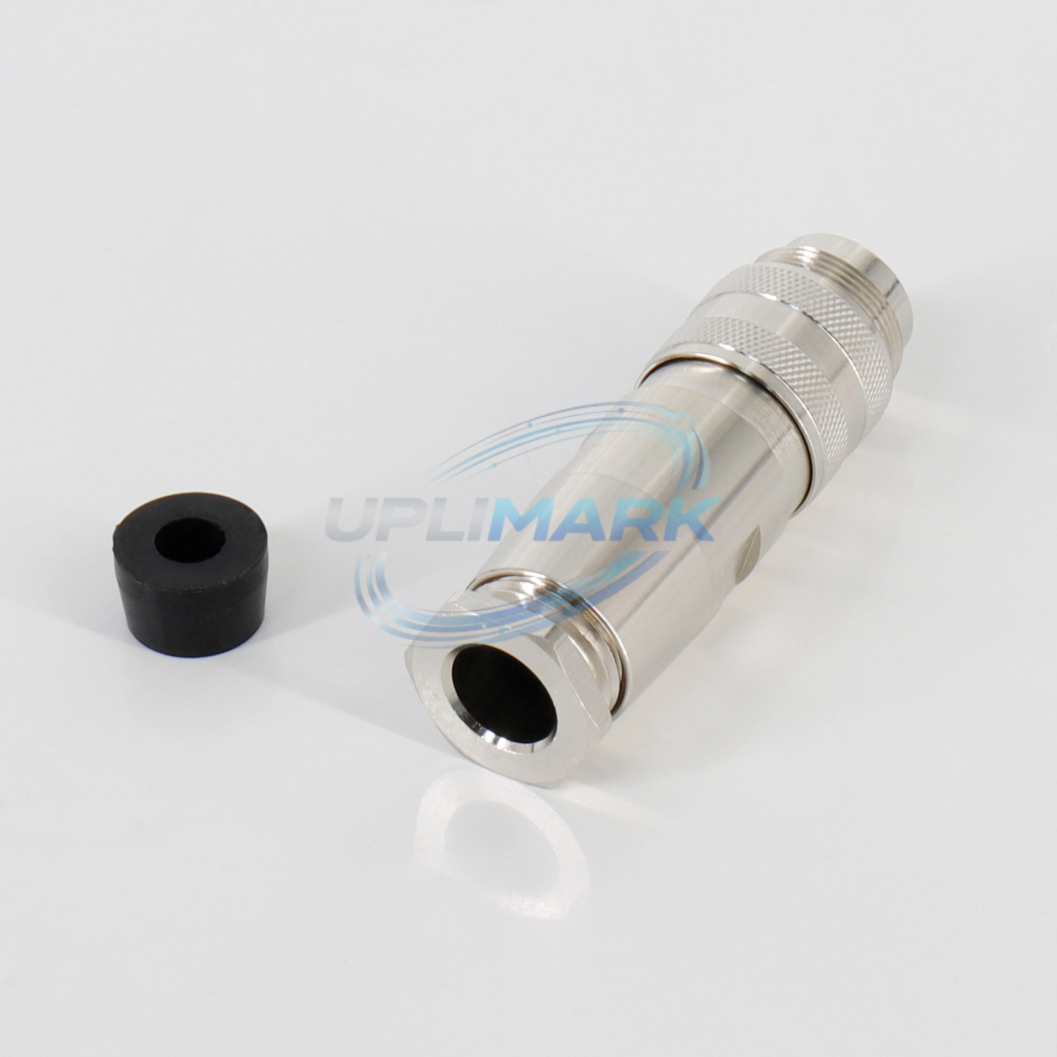 UVJ-500-0036-581-02-01 four-pin DIN plug cable-entry end and rubber boot