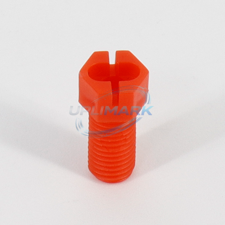 UPLIMARK UVJ-500-0041-293 compatible Willett red tube connector, slotted end view