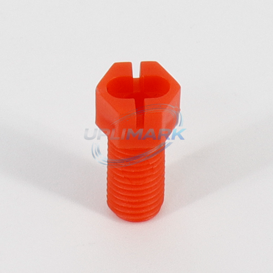 UPLIMARK UVJ-500-0041-293 compatible Willett red tube connector, slotted end view