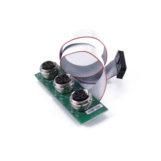 UPLIMARK UVJ-500097 spare PCB 2 wiring assembly for Videojet 1000 series, three-connector angled view