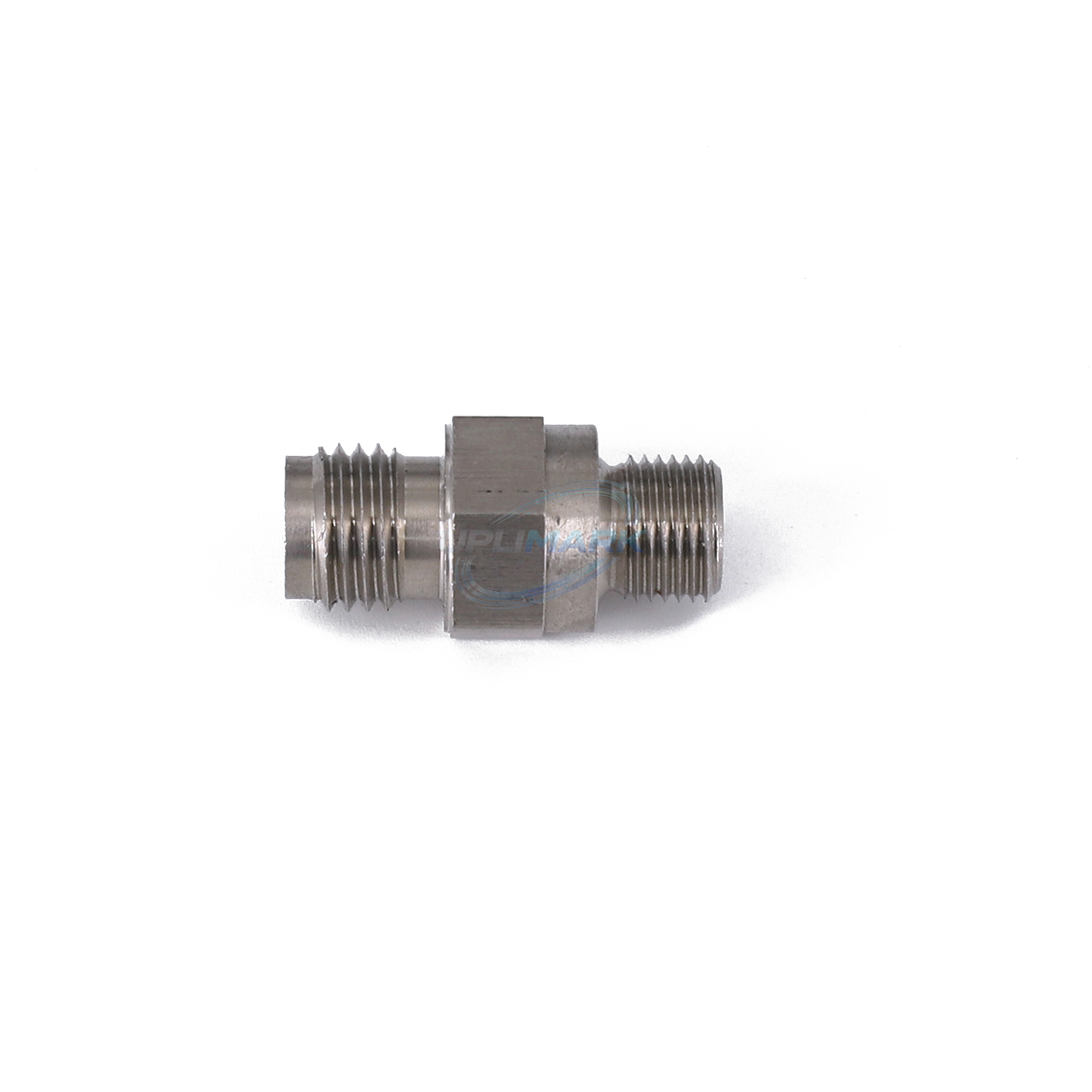 UPLIMARK UVJ-X0143 connector for Willett 46P, side profile showing both threads and hex