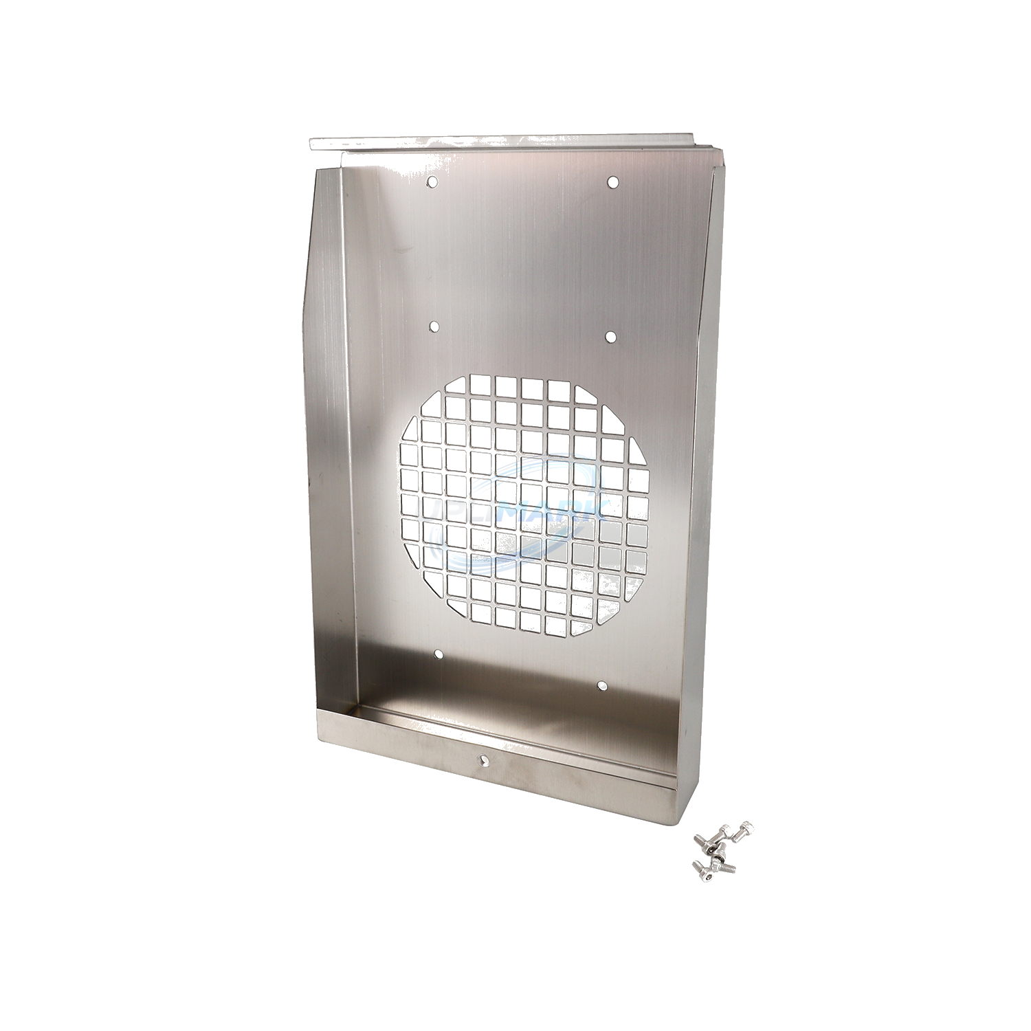 UPLIMARK UVJ-X0420 thick ventilation plate – upright mounting-hole and folded-edge view
