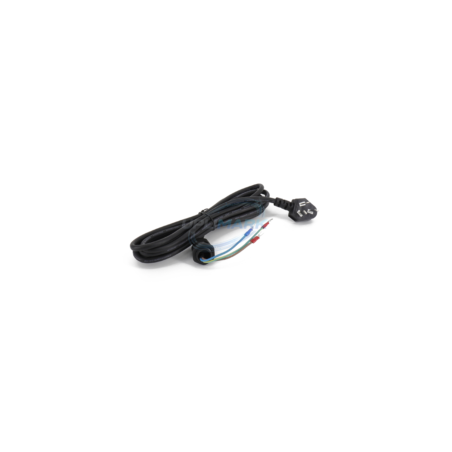 UPLIMARK UVJ-X0442-02 power cord for Videojet 1000 Series, cable-entry and terminal view