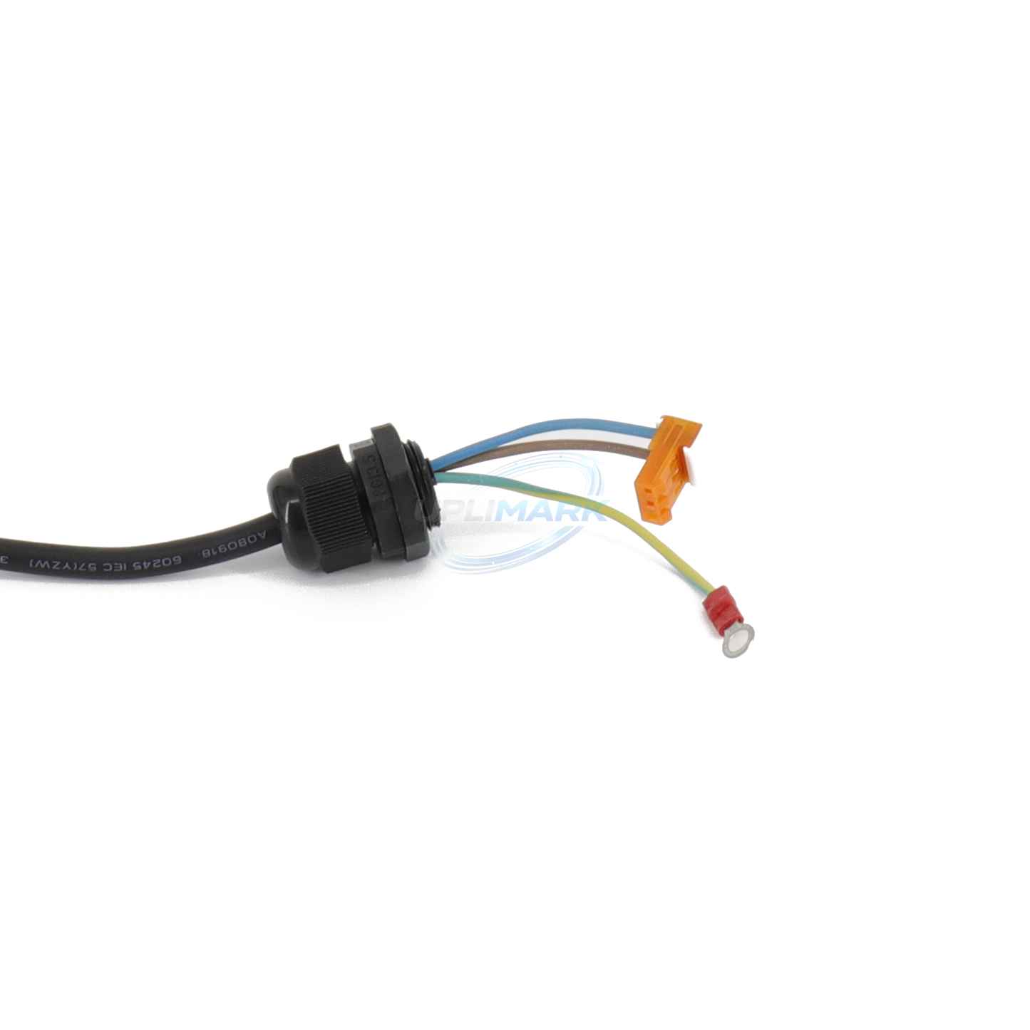 UPLIMARK UVJ-X0445-02 Videojet 1710 power cord, printer-side terminal detail