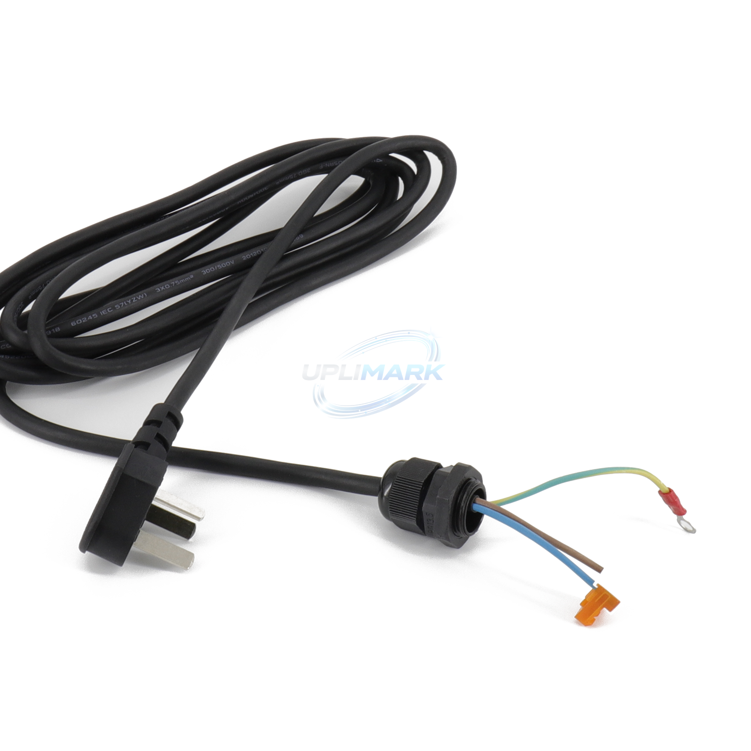UPLIMARK UVJ-X0445-02 Videojet 1710 power cord, plug and terminal view
