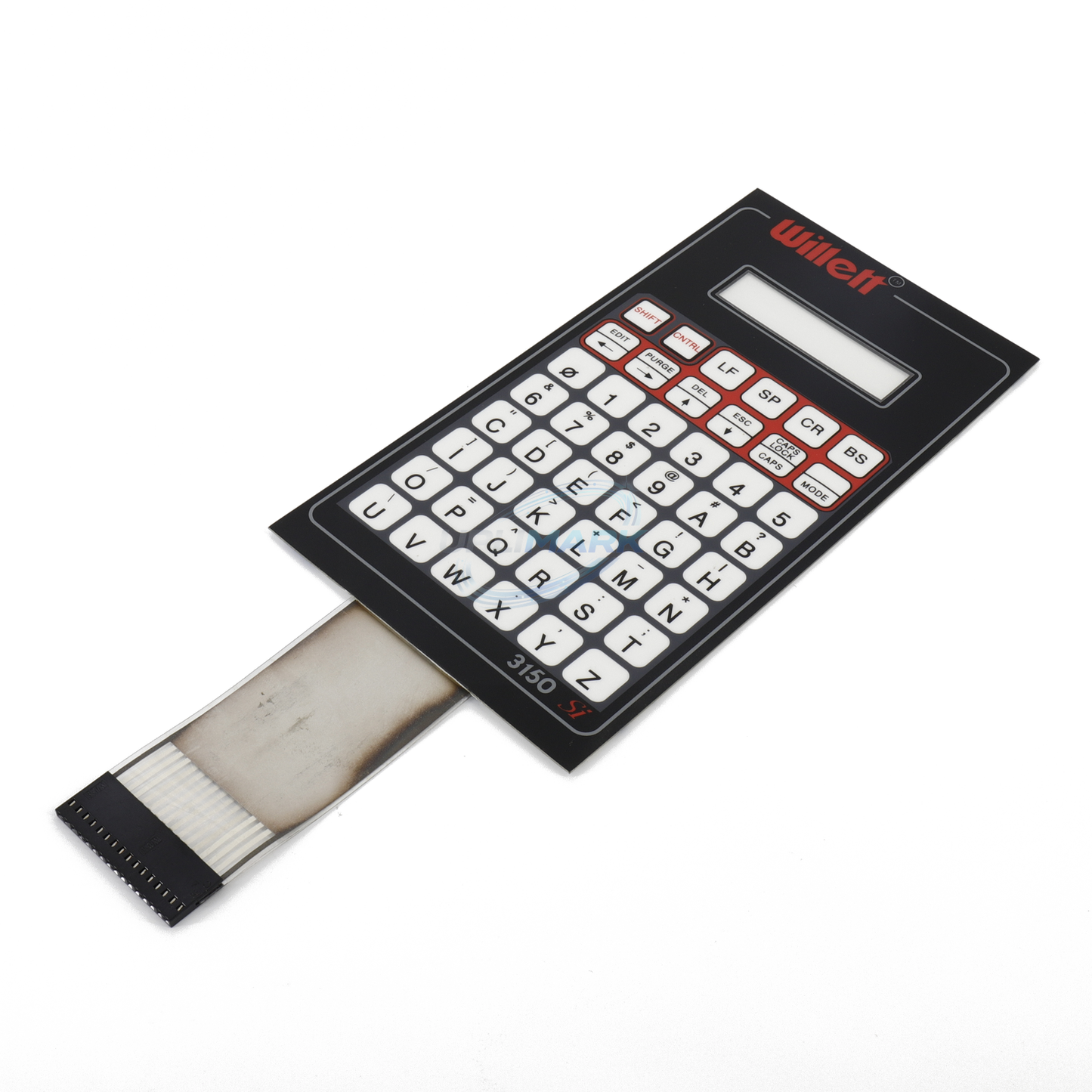 UPLIMARK UWL-X0019 keyboard membrane for Willett 3150, angled view