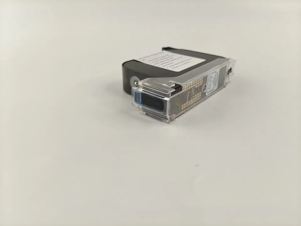 CH-4212D actual cartridge photograph showing nozzle end, protective clip and electrical contact side