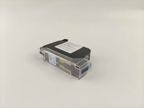 CH-4212W actual cartridge photograph showing nozzle end, protective clip and electrical contact side