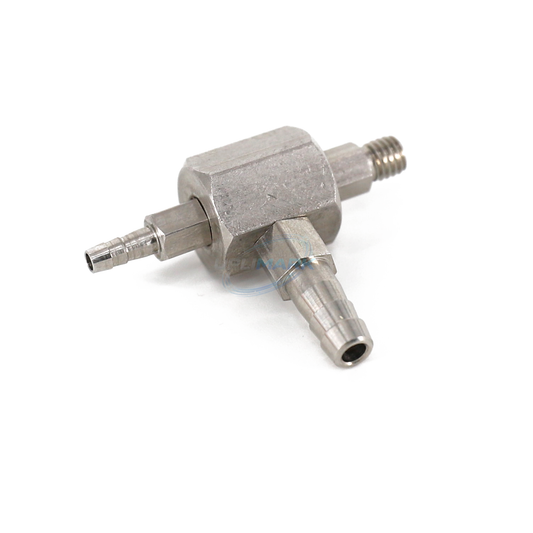UPLIMARK UMI-X0270 4.8-2.7 straight tee connector compatible with Markem-Imaje S8 9040 – view 1