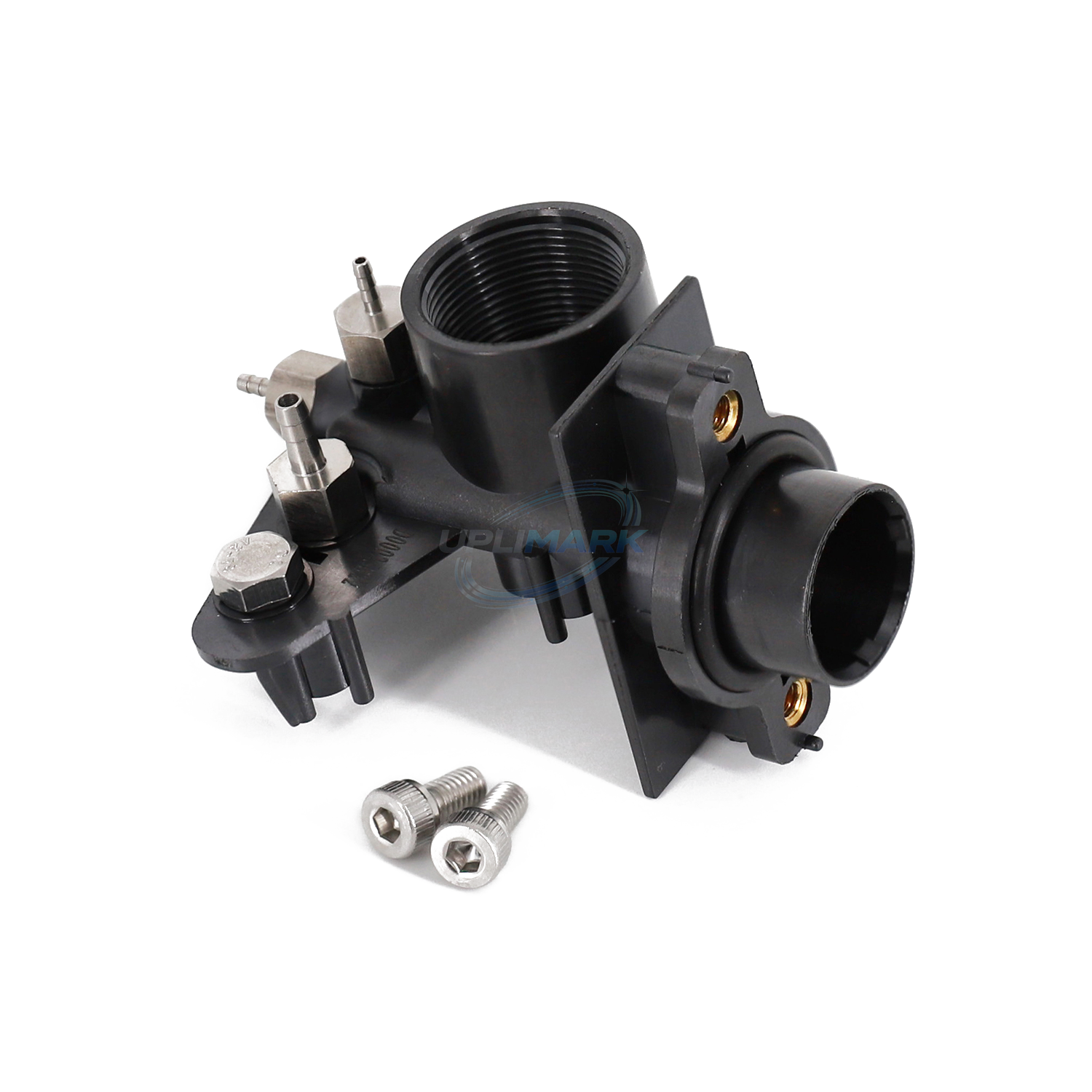 UPLIMARK UMI-X0466 ink addition module for Markem-Imaje 9410 and 9450, threaded-port view